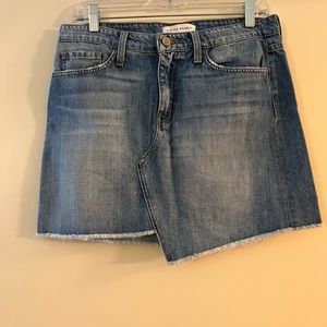Flying Monkey - Asymmetrical denim skirt.
